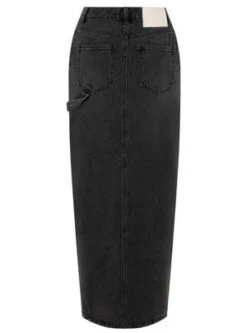 Araminta JamesARAMINTA JAMES DENIM MIDI SKIRT - VINTAGE GRAY -Drape Hut Sales Store ARAMINTA JAMES VINTAGE GRAY GOOD DAYS DENIM SKIRT 20230901001813 4