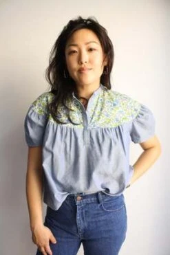 MyrtleAddie Blouse - School Stripe 10 MyrtleAddie Blouse - School Stripe -Drape Hut Sales Store Addie Blouse School Stripe 20231003230001 1