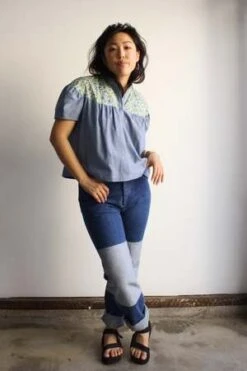 MyrtleAddie Blouse - School Stripe 12 MyrtleAddie Blouse - School Stripe -Drape Hut Sales Store Addie Blouse School Stripe 20231003230002