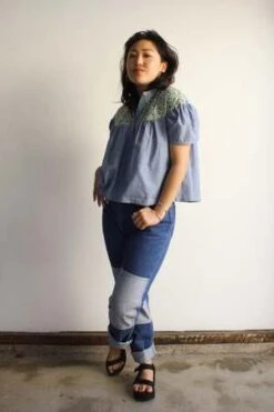 MyrtleAddie Blouse - School Stripe 13 MyrtleAddie Blouse - School Stripe -Drape Hut Sales Store Addie Blouse School Stripe 20231003230003