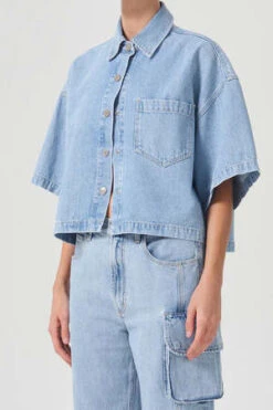 AGOLDEAgolde Rona Box Shirt - Tomorrow -Drape Hut Sales Store Agolde Rona Box Shirt Tomorrow 20231028091510 1