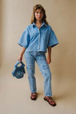 AGOLDEAgolde Rona Box Shirt - Tomorrow -Drape Hut Sales Store Agolde Rona Box Shirt Tomorrow 20231028091510