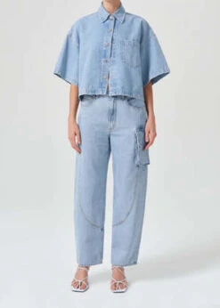 AGOLDEAgolde Rona Box Shirt - Tomorrow -Drape Hut Sales Store Agolde Rona Box Shirt Tomorrow 20231028091511 1