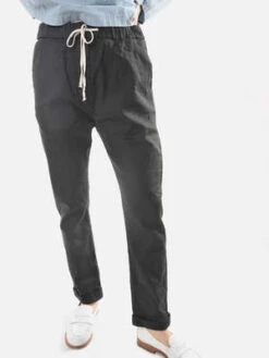 Album Di FamigliaSlim Trousers - Black -Drape Hut Sales Store Album di Famiglia Slim Trousers Black 20231028212842 2