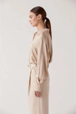Sophie RueAlexis Button Down Shirt - Camel -Drape Hut Sales Store Alexis Button Down Shirt 20231101015917 1