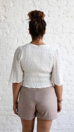 NLTAlina Rib Shorts - Sand -Drape Hut Sales Store Alina Rib Shorts 20230816010931