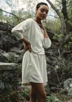 Aliya WanekPriya Shorts - Natural -Drape Hut Sales Store Aliya Wanek Priya Shorts Natural 20230510060102 1