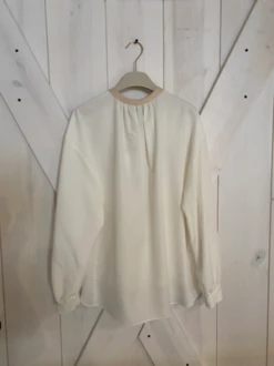 AlysiTie Neck Blouse - Bianco