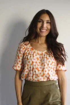 MyrtleAnn Blouse - Daisy Face