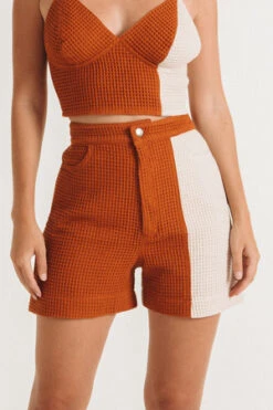Aniela ParysAtlas Waffle Shorts - Two Tone