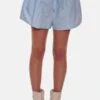 Blue&CreamAvery Poplin Short - Blue
