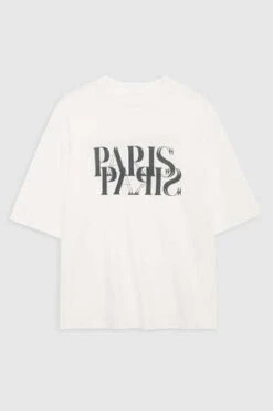 Anine BingAvi Tee - Paris/Ivory -Drape Hut Sales Store Avi Tee Paris in Ivory 20231018211034 2