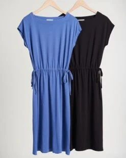 Calder BlakeBarbara Dress - Sea Blue -Drape Hut Sales Store Barbara Dress Sea Blue 20210906042053 2