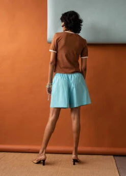 Penny SageBeachy Shorts - Lagoon -Drape Hut Sales Store Beachy Shorts Lagoon 20231018010048 2