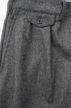 Beams Plus2Pleats Flannel Pant - Charcoal Grey -Drape Hut Sales Store Beams 2Pleats Flannel Pant Charcoal Grey 20190907012305 1