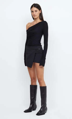 Bec + BridgeBec + Bridge Mac Wrap Mini Skirt - Black 4 Bec + BridgeBec + Bridge Mac Wrap Mini Skirt - Black - Image 2