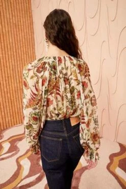 Ulla JohnsonBernadette Chiffon Blouse - Freesia -Drape Hut Sales Store Bernadette Chiffon Blouse 20231020222445 2
