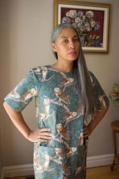 Birds Of North AmericaCottontop Dress - Barn Owls -Drape Hut Sales Store Birds of North America Cottontop Dress Barn Owls 20230221082252