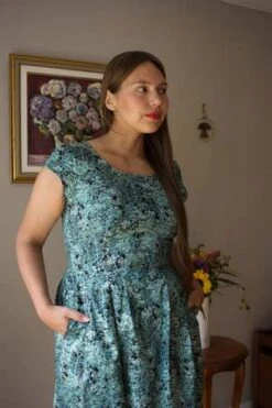 Birds Of North AmericaGallinule Dress - ICE STORM -Drape Hut Sales Store Birds of North America Gallinule Dress Ice Storm 20221107235147 1