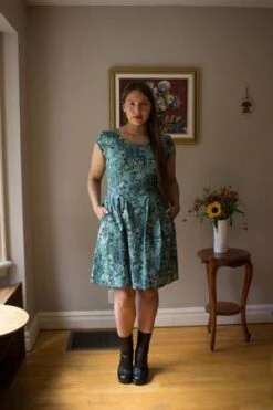 Birds Of North AmericaGallinule Dress - ICE STORM -Drape Hut Sales Store Birds of North America Gallinule Dress Ice Storm 20221107235148