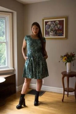 Birds Of North AmericaGallinule Dress - ICE STORM -Drape Hut Sales Store Birds of North America Gallinule Dress Ice Storm 20221107235149