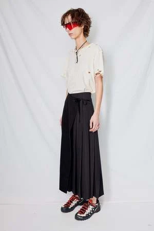 WNDERKAMMERPleats Wrap Skirt - Black 4 WNDERKAMMERPleats Wrap Skirt - Black - Image 2