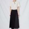 WNDERKAMMERPleats Wrap Skirt - Black