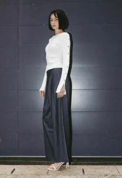 NKCBliss Button Top - White