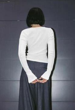 NKCBliss Button Top - White -Drape Hut Sales Store Bliss Button Top in White 20231101212904 1