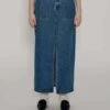 FAFAMOONBaker Denim Skirt - Blue -Drape Hut Sales Store Blue Baker Denim Skirt 20230929083650