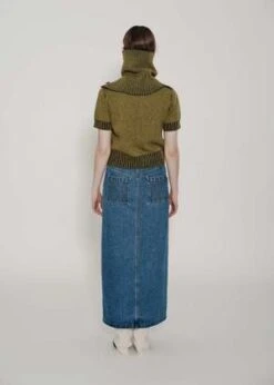 FAFAMOONBaker Denim Skirt - Blue -Drape Hut Sales Store Blue Baker Denim Skirt 20230929083651 2