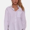 Blue&CreamPoppy Buttondown Poplin Shirt - White -Drape Hut Sales Store Blue Cream Poppy Buttondown Poplin Shirt White 20230913110011
