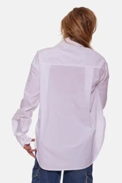 Blue&CreamPoppy Buttondown Poplin Shirt - White -Drape Hut Sales Store Blue Cream Poppy Buttondown Poplin Shirt White 20230913110013 1