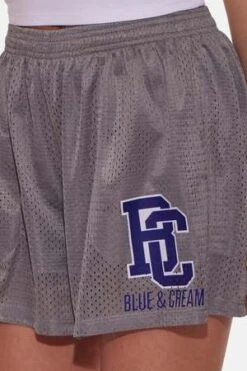 Blue&CreamMesh Shorts - Grey -Drape Hut Sales Store Blue Cream Women s Mesh Shorts Grey 20230910231853 1