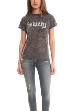 Blue&CreamBowery Burnout Tee - Grey