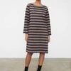 KowtowBreton Dress - Navy/Taupe Stripe 1 KowtowBreton Dress - Navy/Taupe Stripe -Drape Hut Sales Store Breton Dress 20230802054652