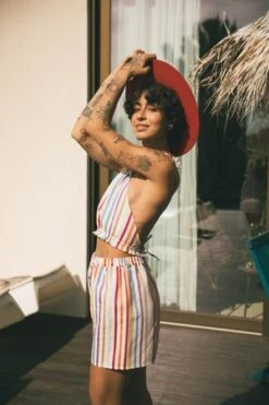 SIZCEREUS SHORTS - STRIPES -Drape Hut Sales Store CEREUS SHORTS STRIPES 20230325222637 1