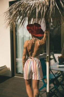 SIZCEREUS SHORTS - STRIPES -Drape Hut Sales Store CEREUS SHORTS STRIPES 20230325222637