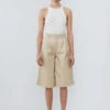 DEADWOODCHARLOT SHORTS - OFF WHITE -Drape Hut Sales Store CHARLOT SHORTS 20220316225400