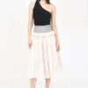 CHRISTY LYNNLeah Skirt - Ecru -Drape Hut Sales Store CHRISTY LYNN Leah Skirt Ecru 20230819000729
