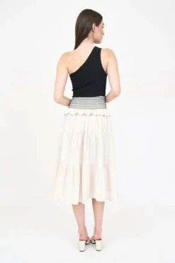 CHRISTY LYNNLeah Skirt - Ecru -Drape Hut Sales Store CHRISTY LYNN Leah Skirt Ecru 20230819000729 2