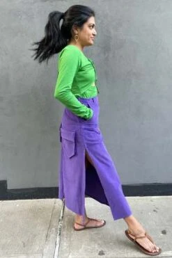 AbacaxiCorduroy Cargo Midi Skirt -Drape Hut Sales Store Cargo Maxi Skirt 20230817223528 1