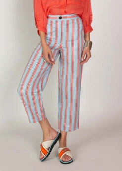 Chloe StoraRony Pant - Blue Stripe -Drape Hut Sales Store Chloe Stora Stripe Sky Rony Pant 20230716075811 1