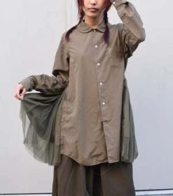 Comme Des Garcons Comme Des GarçonsBlouse - Khaki -Drape Hut Sales Store Comme des Garons Comme des Garons CDGCDG Blouse RL B008 051 1 Khaki 20231101012326 1