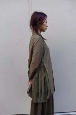 Comme Des Garcons Comme Des GarçonsBlouse - Khaki -Drape Hut Sales Store Comme des Garons Comme des Garons CDGCDG Blouse RL B008 051 1 Khaki 20231101012326