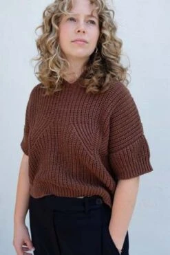 CorderaCotton Top - Madera -Drape Hut Sales Store Cordera Cotton Top Madera 20230812004936