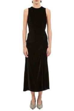Ulla JohnsonCornelia Liquid Velvet Dress - Black