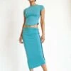 Line By KCosta Skirt - Ozone Blue -Drape Hut Sales Store Costa Skirt Ozone Blue 20220806210422