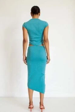 Line By KCosta Skirt - Ozone Blue -Drape Hut Sales Store Costa Skirt Ozone Blue 20220806210423 2