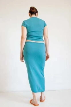Line By KCosta Skirt - Ozone Blue -Drape Hut Sales Store Costa Skirt Ozone Blue 20220806210423 4